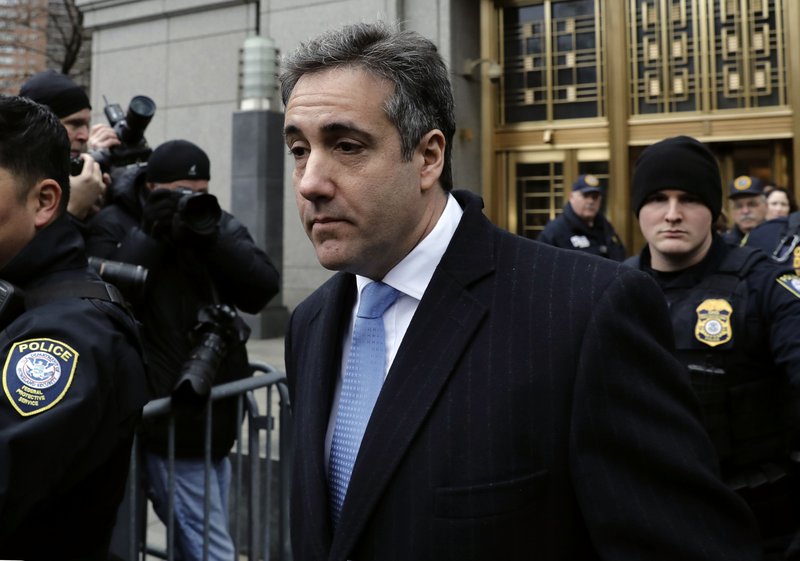 Michael Cohen, former personal lawyer to President Trump, exits federal court in New York on Dec. 12, 2018.