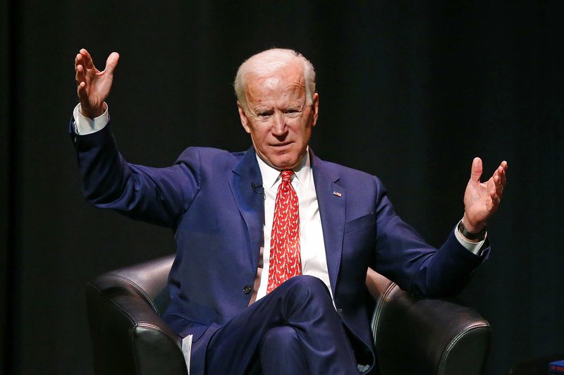 In this Dec. 13, 2018, photo, former Vice President Joe Biden speaks at the University of Utah in Salt Lake City. As he considers running for president, Biden is talking with friends and longtime supporters about whether, at 76, he's too old to seek the White House, according to several sources who have spoken with the former Democratic vice president. (AP Photo/Rick Bowmer)