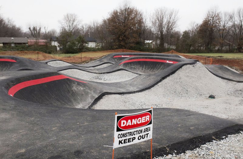 NWA Democrat-Gazette/CHARLIE KAIJO A pump track is shown, Friday, December 7, 2018 at the Thaden School in Bentonville. 

The Thaden School continues to develop its campus in downtown Bentonville. One of the interesting features of this school is a bicycle pump track, which is said to be the only school pump track in the nation. 