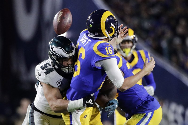 Philadelphia Eagles vs. Los Angeles Rams: Sunday, Dec. 16.