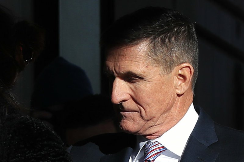 President Donald Trump's former National Security Advisor Michael Flynn who pleaded guilty to lying to the FBI about his contacts with Russia during the presidential transition, arrives for his sentencing at the U.S. District Court in Washington, Tuesday, Dec. 18, 2018. (AP Photo/Manuel Balce Ceneta)