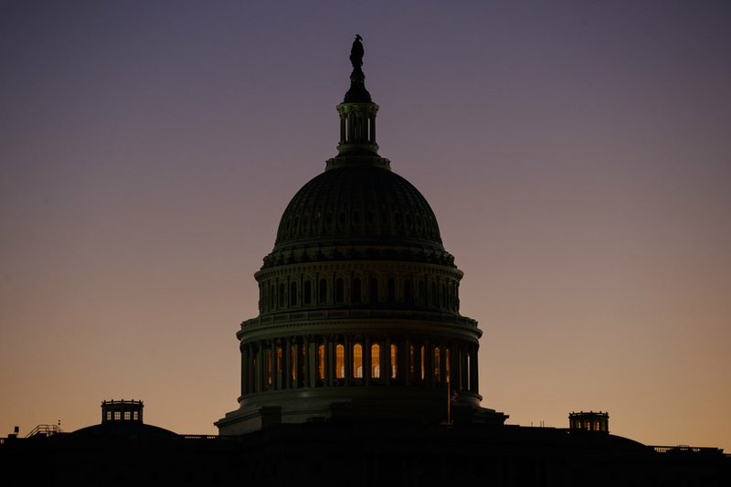 The U.S. Capitol Building Dome is seen before the sun rises in Washington, Tuesday, Dec. 18, 2018. (AP Photo/Carolyn Kaster)