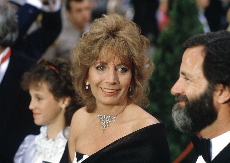 FILE - In this April 9, 1984 file photo, actress Penny Marshall arrives for the 56th Annual Academy Awards in Los Angeles. Marshall died of complications from diabetes on Monday, Dec. 17, 2018, at her Hollywood Hills home. She was 75. (AP Photo/Reed Saxon, File)