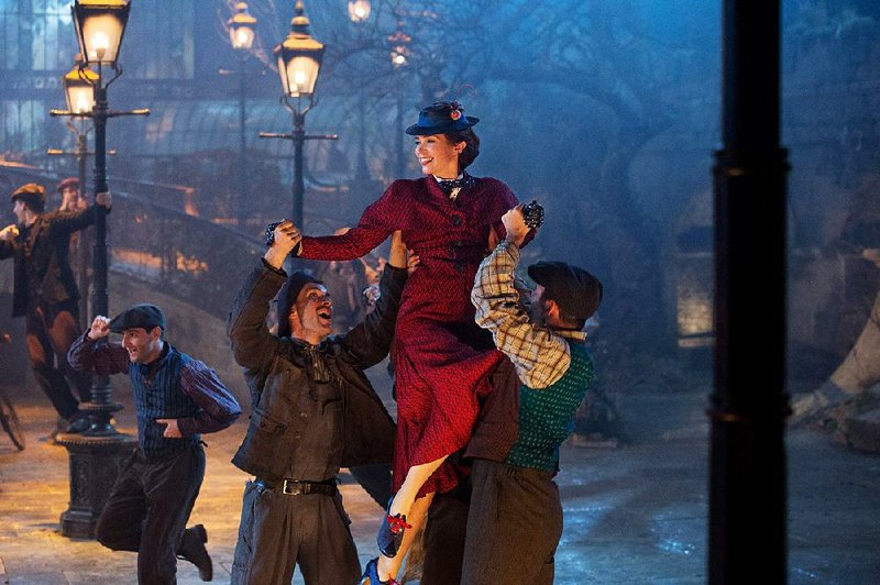 She’s back. A few decades after her original appearance, magic nanny Mary Poppins (Emily Blunt) comes back to help out the struggling Banks family in Rob Marshall’s Mary Poppins Returns.