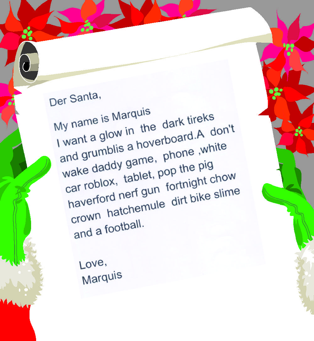 Letters To Santa Junction City Elementary Iii - slime crown roblox
