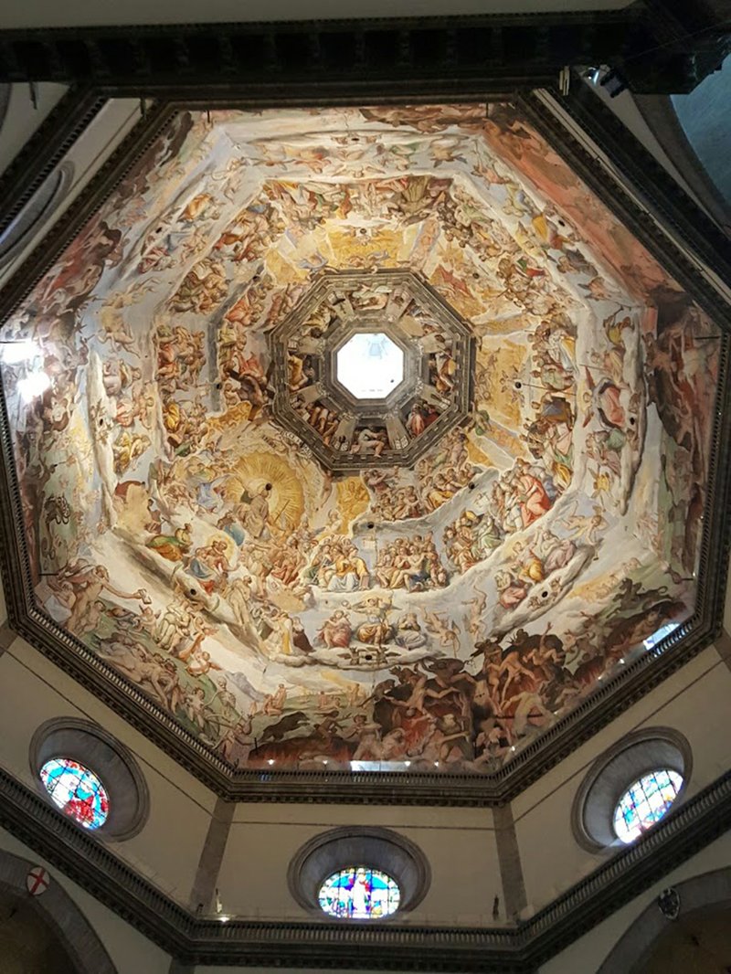 The Washington Post/TOM PETERSON The frescoes inside Florence's Basilica di Santa Maria del Fiore, aka the Duomo, require a bit of neck straining.