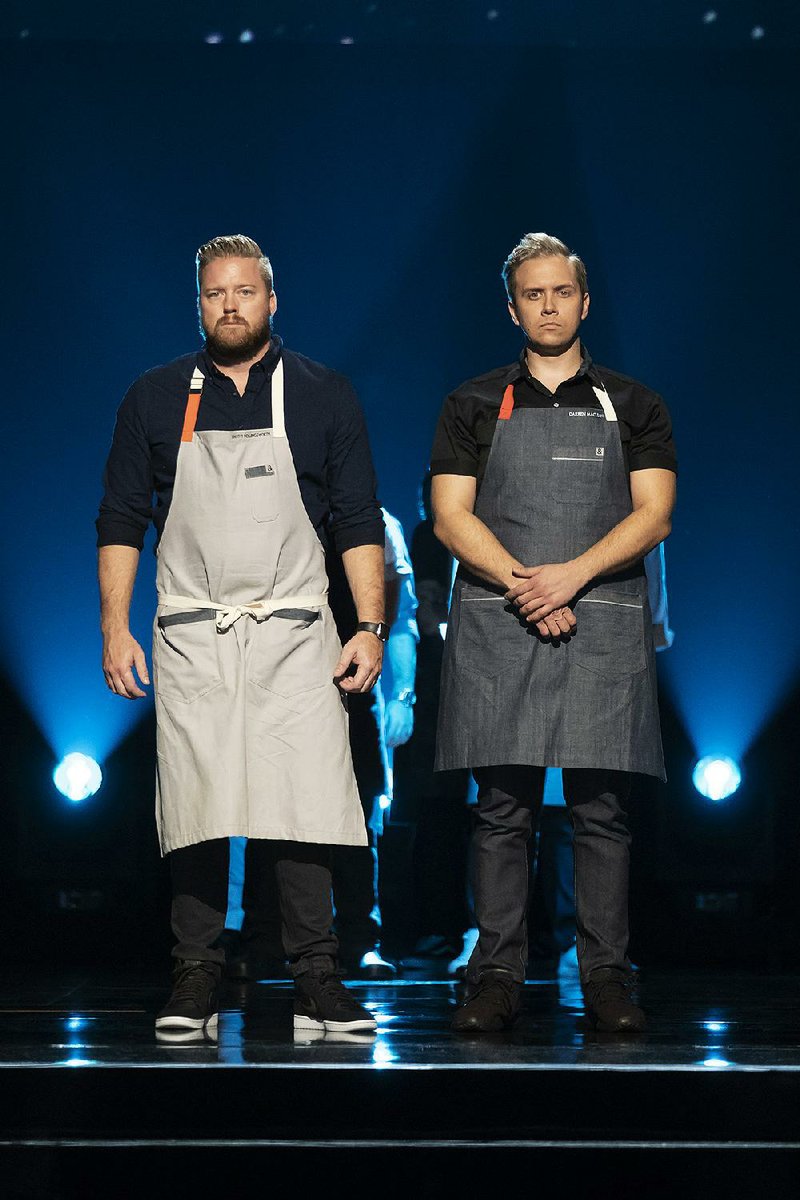 Timothy Hollingsworth (left) and Darren MacLean are among the contestants on the Netflix series The Final Table. On the show, 24 chefs from around the world compete in teams of two for a seat at the Final Table. 