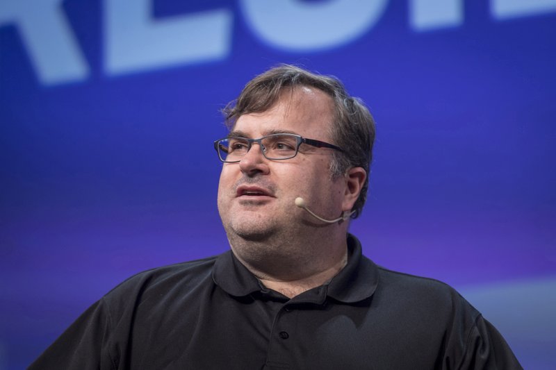 Reid Hoffman, chairman and co-founder of LinkedIn Corp., speaks during the TechCrunch Disrupt 2018 conference in San Francisco on Sept. 6, 2018. 