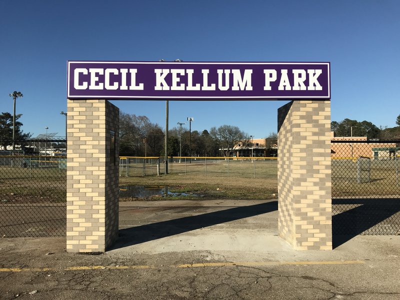 Park: Phase I of Cecil Kellum Park is now complete, which upgraded the entrance to the baseball and softball fields at the Boys & Girls Club of El Dorado. Kaitlyn Rigdon/News-Times