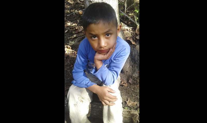 This Dec, 12, 2018 photo provided by Catarina Gomez on Thursday, Dec. 27, 2018, shows her half-brother Felipe Gomez Alonzo, 8, near her home in Yalambojoch, Guatemala. The 8-year-old boy died in U.S. custody at a New Mexico hospital on Christmas Eve after suffering a cough, vomiting and fever, authorities said. The cause is under investigation.