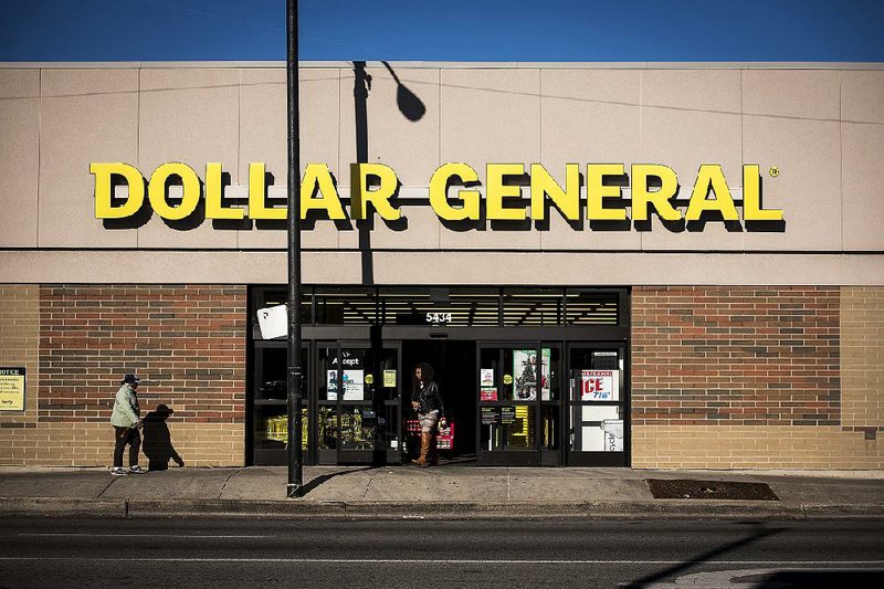 A Dollar General store is seen in Chicago. The discount retailer’s recent expansion has it moving into some small towns and even buildings vacated by Walmart. 