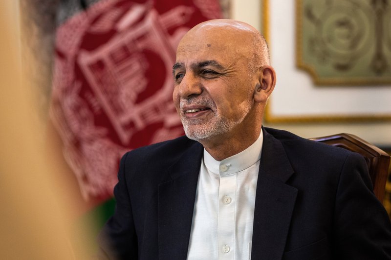 Ashraf Ghani, Afghanistan's president, speaks during an interview in Kabul on Nov. 1, 2018. 