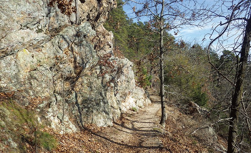 The Sentinel-Record/Corbet Deary MAKING CONNECTIONS: This section of trail has interconnecting loops that link the end of Sunset Trail to its beginning.