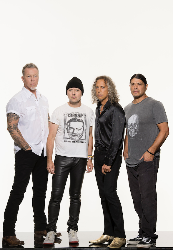 ​​​​​Metallica — James Hetfield (from left), Lars Ullrich, Kirk Hammett and Robert Trujillo — brings its heavy metal to Verizon Arena on Jan. 20.