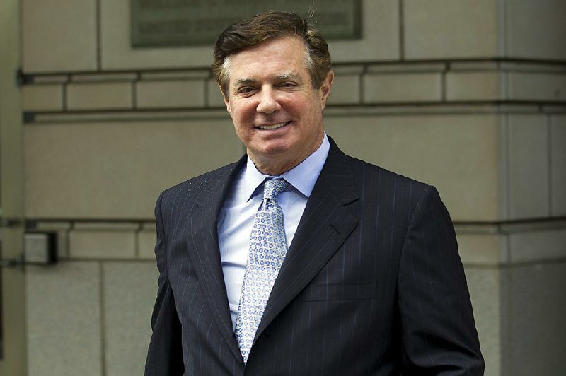 In this May 23, 2018 file photo, Paul Manafort, President Donald Trump's former campaign chairman, leaves the Federal District Court after a hearing in Washington.  
