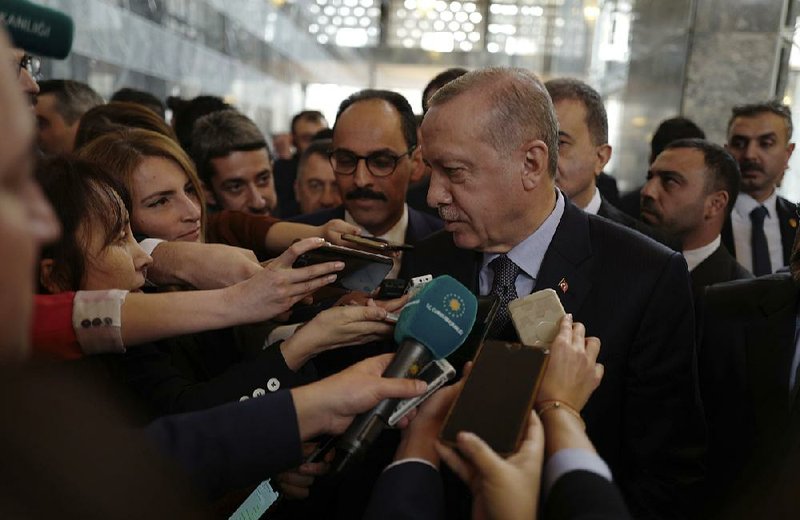 Turkish President Recep Tayyip Erdogan, speaking with reporters Tuesday in Ankara after addressing lawmakers, said a Turkish forces could move in Syria “at any moment” after talks with U.S. officials conclude. Erdogan refused to meet with national security adviser John Bolton. “It is not possible for us to swallow the message Bolton gave from Israel,” Erdogan said in his speech to Parliament. 