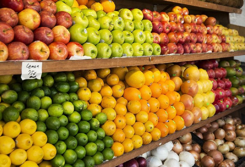 Produce sits on shelves at a grocery store in Brooklyn, N.Y., in this January 2019 file photo.