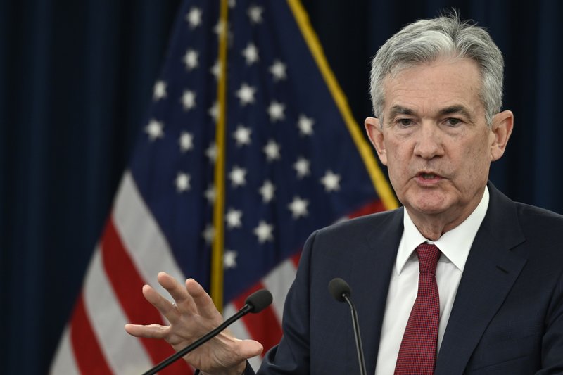 In this Dec. 19, 2018, file photo the Federal Reserve Chairman Jerome Powell speak at a news conference in Washington. 