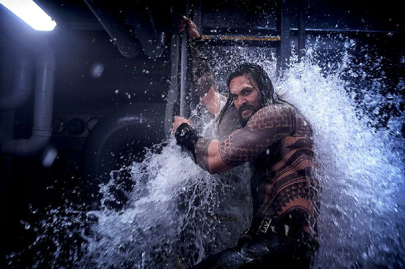 Jason Momoa has the lead role in Warner Bros.’ action adventure Aquaman. It came in first at last weekend’s box office and made about $30.7 million. 