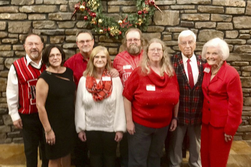 Courtesy photo Officers for the Nebraska Club of Northwest Arkansas are Roger and Marcia Gerdes of Bella Vista (from left), secretary; Doug and Deb Kerns of Bella Vista, president; Jeff and Sharon Fanning of Pea Ridge, vice president; K.B. and Sue Smith of Bella Vista, treasurer.