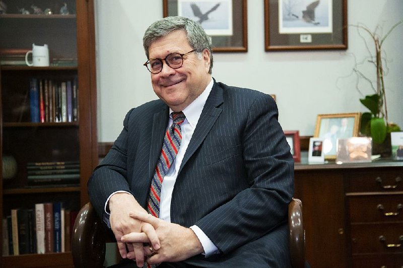 President Donald Trump’s attorney general nominee, William Barr, meets with Senate Judiciary Committee Chairman Chuck Grassley, R-Iowa, last week on Capitol Hill in Washington.