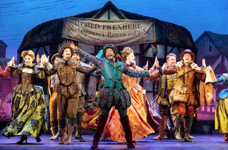 A touring company stages the musical "Something Rotten!" on Wednesday at the University of Central Arkansas in Conway.