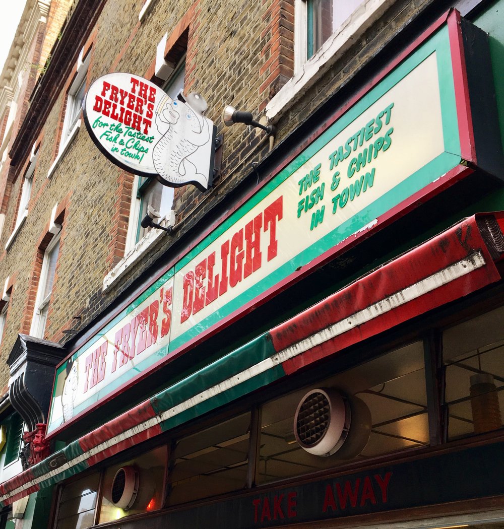 Fishing for fish and chips in London