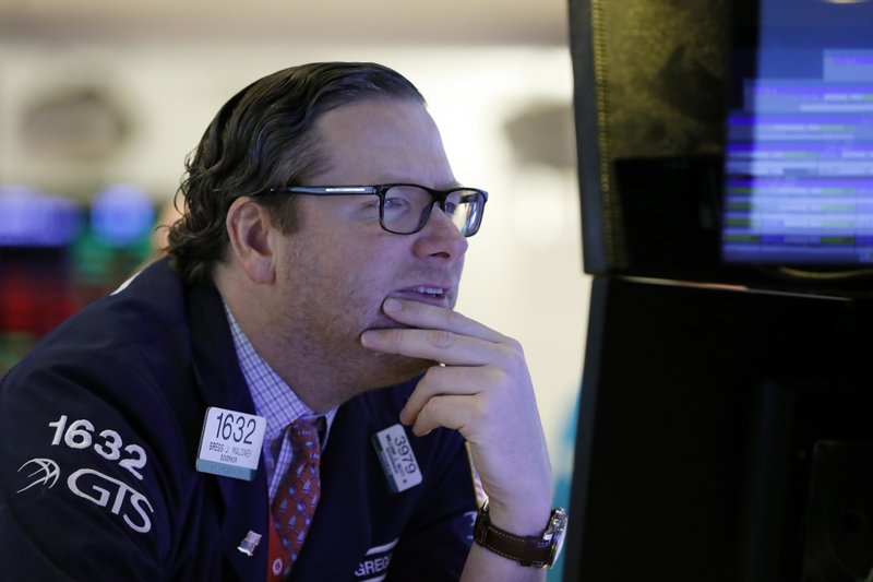  In this Jan. 11, 2019, file photo, specialist Gregg Maloney works on the floor of the New York Stock Exchange.  (AP Photo/Richard Drew, File)