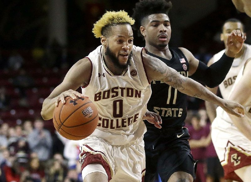 Ky Bowman (0) of Boston College scored 37 points in an 87-82 victory over No. 11 Florida State on Sunday.