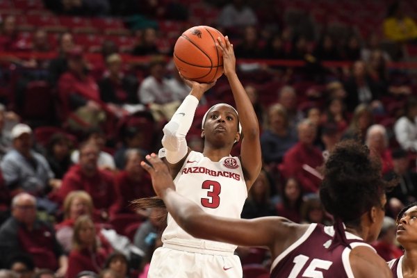 Image from Arkansas' 93-69 loss to Mississippi State Thursday Jan. 3, 2019 at Bud Walton Arena in Fayetteville.