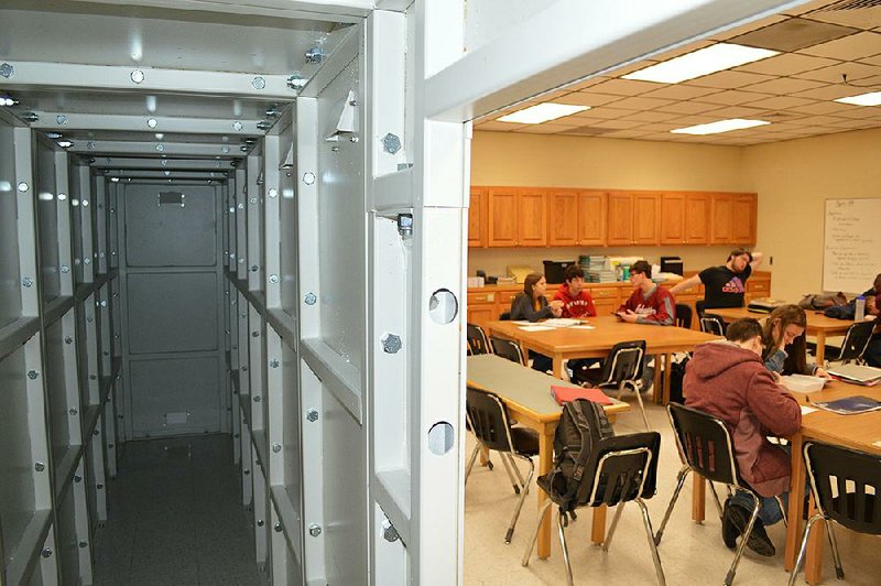 The bullet-resistant safe rooms have become a part of the classroom, providing students the ability to escape to safety in a matter of seconds. 