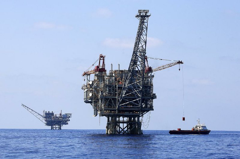 These natural gas rigs off the coast of Israel are helping elevate Israeli relations with Arab neighbors, but their location near the shore is raising some environmental concerns in the area. 