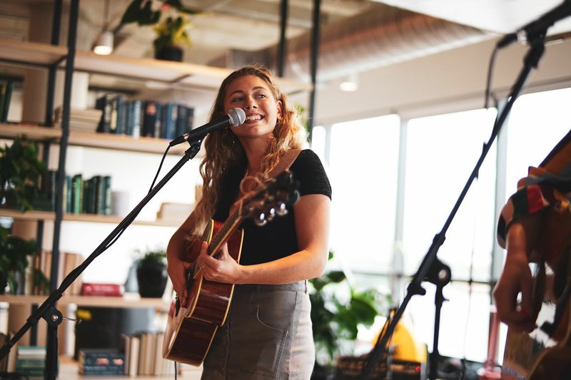 Photo Courtesy Sofar Austin Ashtyn Barbaree "works very hard. She's motivated and has a lot of energy and it would be a shame if she didn't get a chance to go to and share what she does with the rest of the world." -- Graham Weber, manager/artistic director for House of Songs.