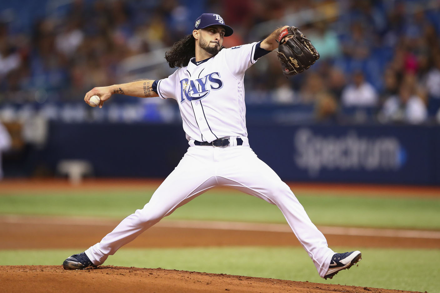 Tampa Bay Rays pitcher Jalen Beeks delivers to the St. Louis