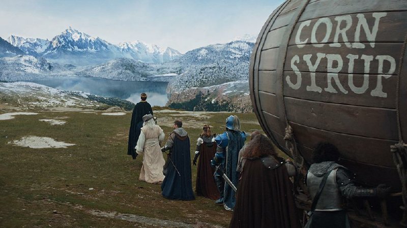 This undated image provided by Anheuser-Busch shows a scene from the company’s Bud Light commercial that aired Sunday during the NFL Super Bowl. 