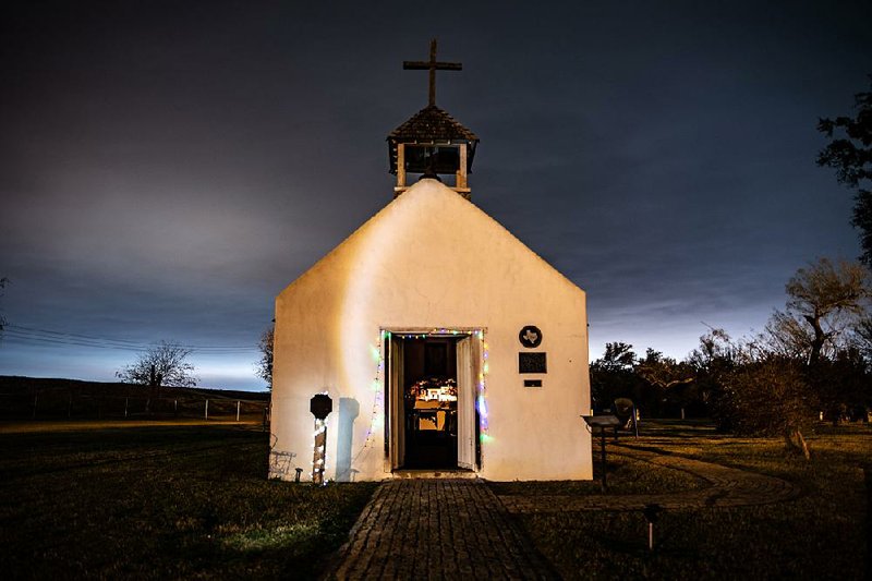 The 170-year-old La Lomita Chapel sits near the Rio Grande in Mission, Texas. 