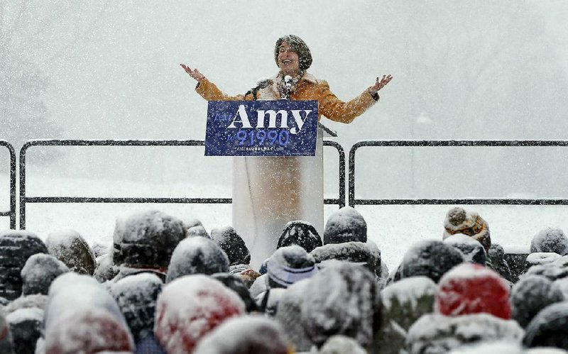 Sen. Amy Klobuchar announced her presidential campaign Sunday in Minneapolis with a speech in which she talked of the need to “heal the heart of our democracy and renew our commitment to the common good.”