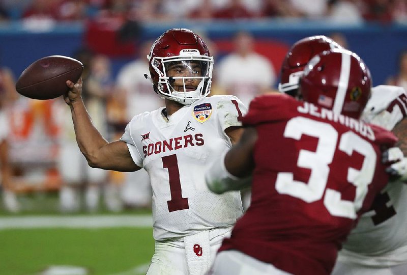 Oklahoma quarterback Kyler Murray said Monday that he will pursue a career in the NFL over playing professional baseball for the Oakland Athletics.