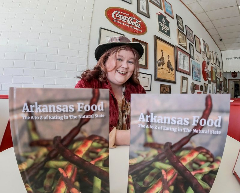 Little Rock author Kat Robinson with her latest her book, Arkansas Food: The A to Z of Eating in The Natural State Photo by John Sykes Jr.