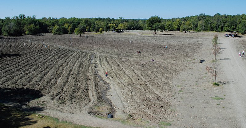 Submitted photo DIAMOND MINE: Crater of Diamonds State Park at Murfreesboro opens at 8 a.m. and gets busy quickly during spring break.