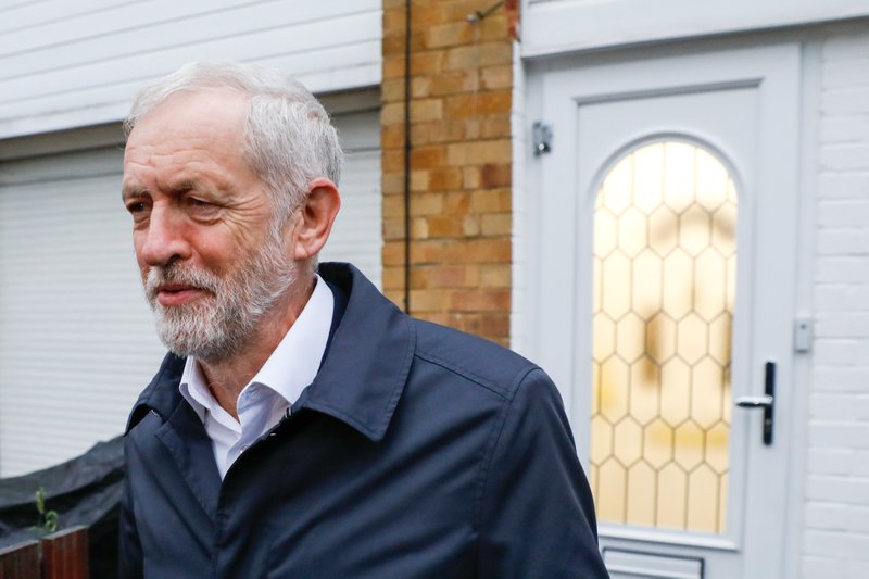 Jeremy Corbyn, leader of the Labour party, departs from his home in London in January. Bloomberg photo by Luke MacGregor