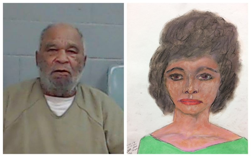 A file photo of Samuel Little is shown alongside a sketch he drew of a woman he said he killed in West Memphis in 1984. Authorities have connected that confession to a Jane Doe victim and are working to identify her.