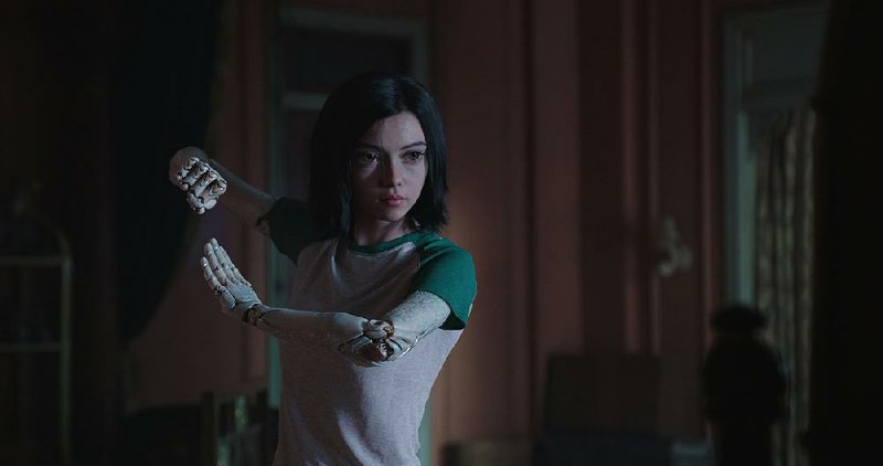 A cyber-doctor revives an abandoned robot (a motion-capture performance by Rosa Salazar) and turns it into a sophisticated fighting machine in Alita: Battle Angel. 