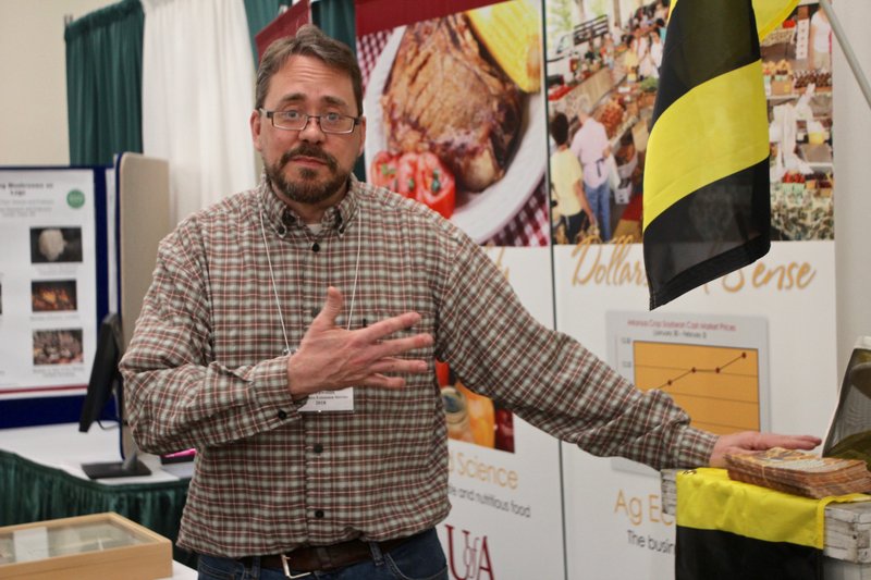 UA Cooperative Extension Service bee expert Jon Zawislak talks bees March 3 during the 2018 Arkansas Flower and Garden Show on the Arkansas State Fairgrounds.

