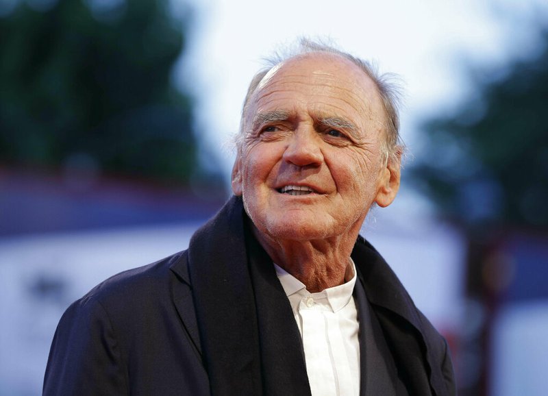 In this Thursday, Sept. 10, 2015, file photo, Actor Bruno Ganz arrives for the screening of the movie Remember at the 72nd edition of the Venice Film Festival in Venice, Italy. Bruno Ganz has died at 77. (AP Photo/Andrew Medichini, file)