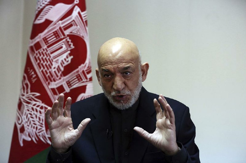 Former Afghan President Hamid Karzai said Saturday that “we don’t want the peace process to become hostage to competing powers for influence in Afghanistan.” 