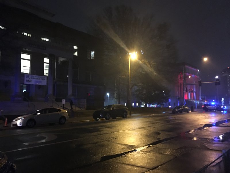 A bomb threat was called in to Little Rock City Hall Tuesday night, authorities said.