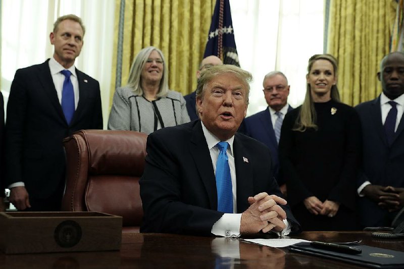 President Donald Trump said Tuesday that his emergency declaration for border barrier funding is an “open and closed case.” 