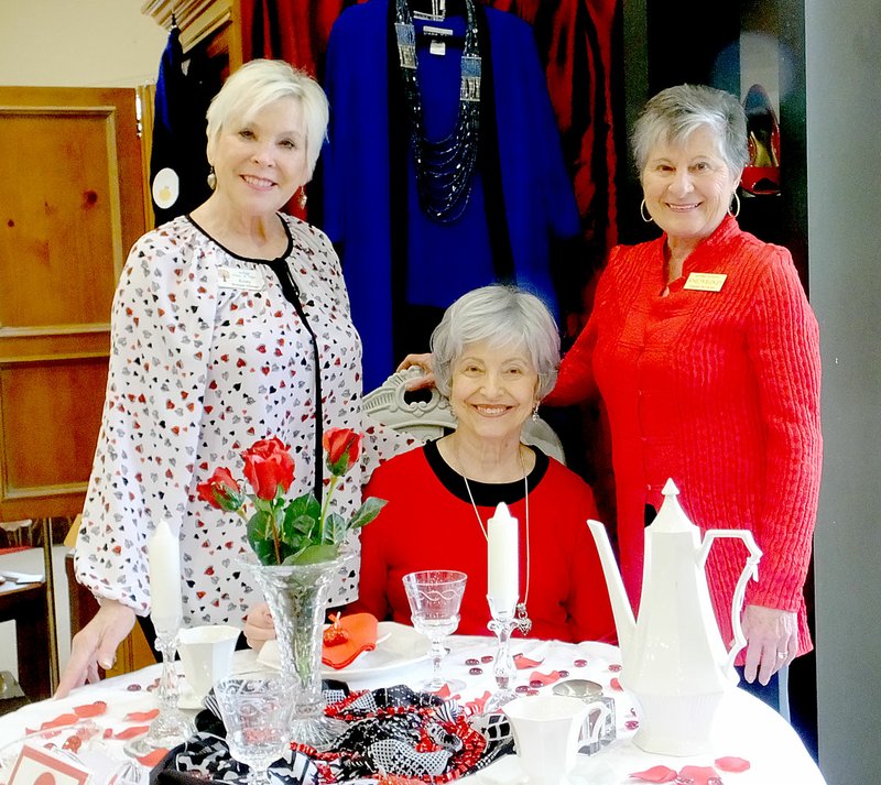 Lynn Atkins/The Weekly Vista Kristy Danna (left) manages Audrey's Resale Boutique, which supports the nonprofit Audrey's Home of Hope. Volunteers like Jane Kaylor (center) keep the shop open. Athelyn Buckley (right), an essential oil educator, was a special guest at the boutique last week. The boutique accepts donated clothes and household goods to resell. Anything that can't be sold is donated to another nonprofit, Danna said. The shop can sometimes help individuals referred to them by area churches.