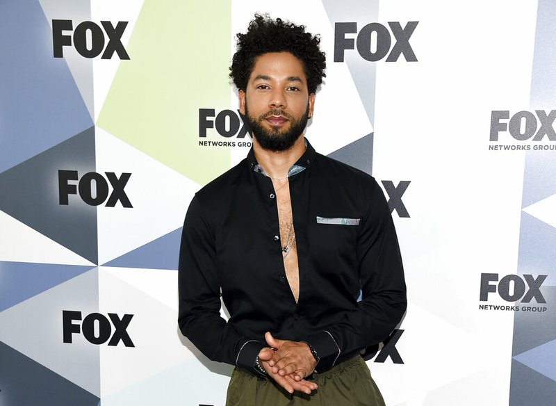 In this Monday, May 14, 2018 file photo, actor and singer Jussie Smollett attends the Fox Networks Group 2018 programming presentation after party at Wollman Rink in Central Park in New York.  (Photo by Evan Agostini/Invision/AP, File)
